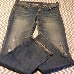 Silver 32x33 Jeans Distressed